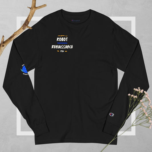 RX2 LOVES PDX (MEN'S CHAMPION LONG SLEEVE SHIRT)
